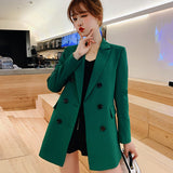 Silent Storm Notched Collar Blazer - WinterChics