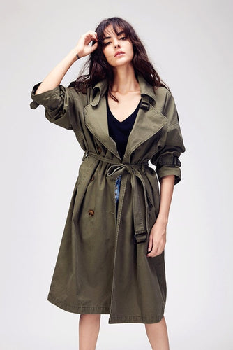 Bigger Plans Trench Coat - WinterChics