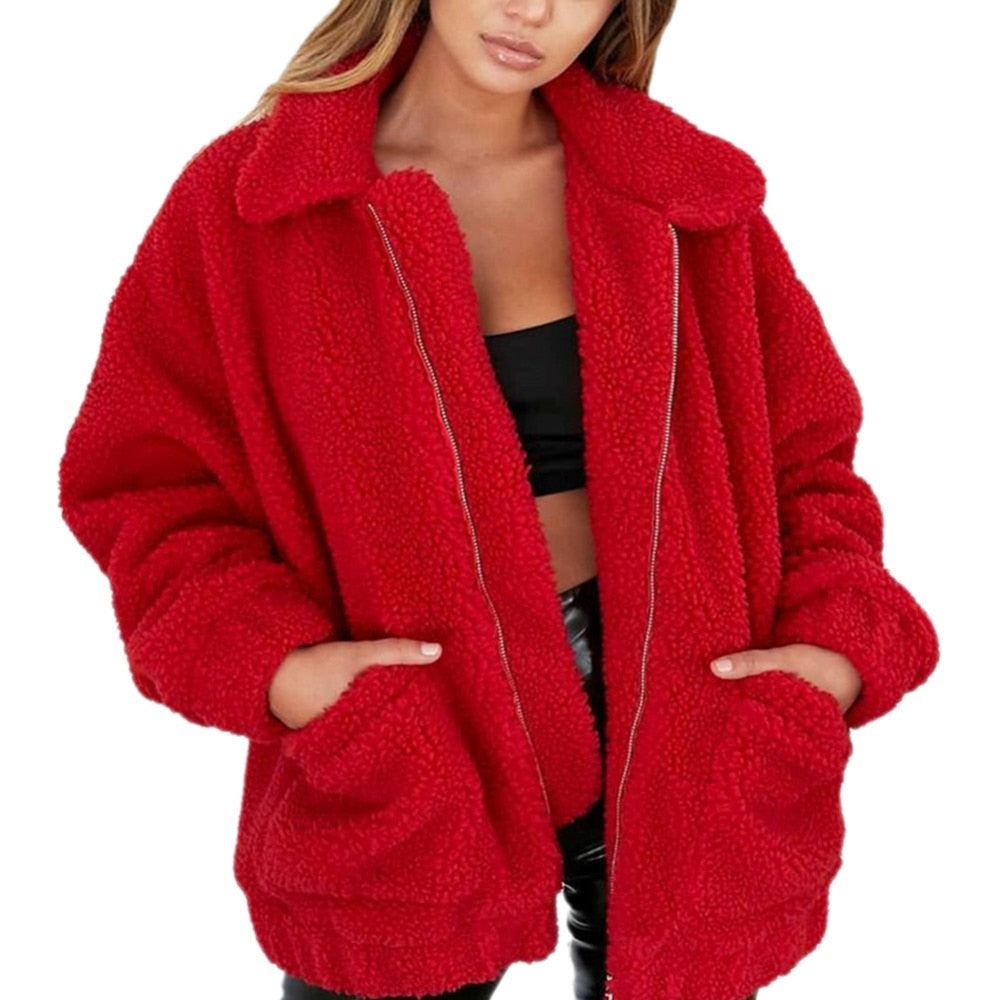 I'm So Collected Fleece Fur Coat - WinterChics