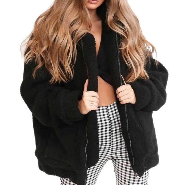 I'm So Collected Fleece Fur Coat - WinterChics