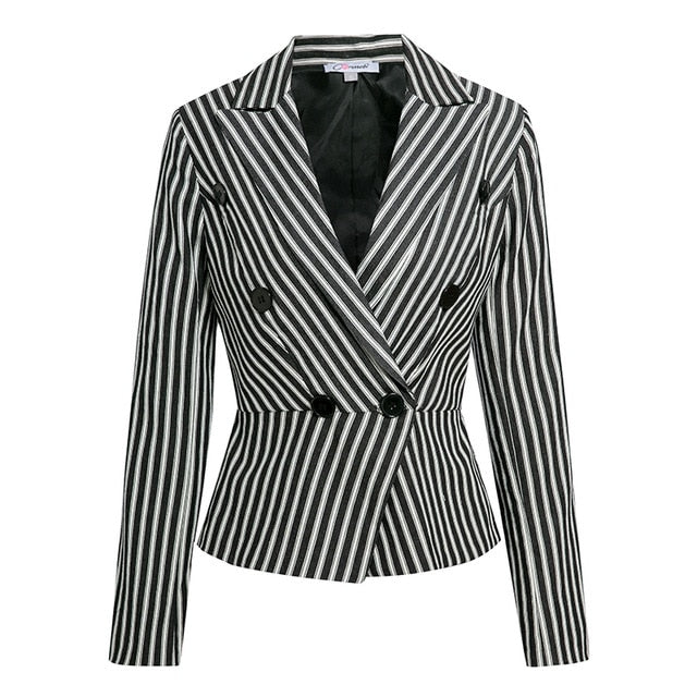 London Stripes Slim Blazer - WinterChics