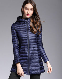 Cold Away Hooded Long Coat - WinterChics