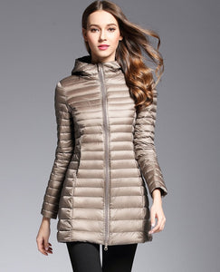 Cold Away Hooded Long Coat - WinterChics