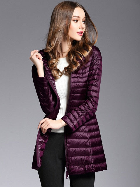 Cold Away Hooded Long Coat - WinterChics