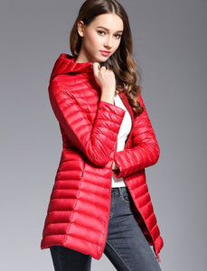 Cold Away Hooded Long Coat - WinterChics