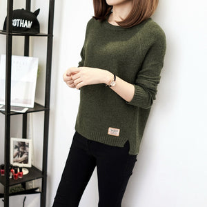 Calm Gossip Knitted Sweater - WinterChics