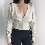 All The Way V Neck Cardigan - WinterChics