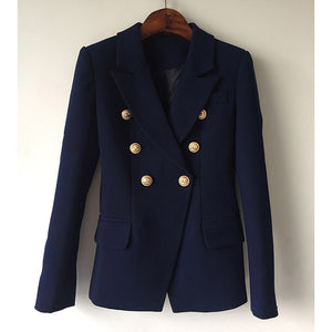 Lion Focus Buttons Blazer - WinterChics