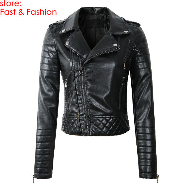 Not So Serious Leather Jacket - WinterChics